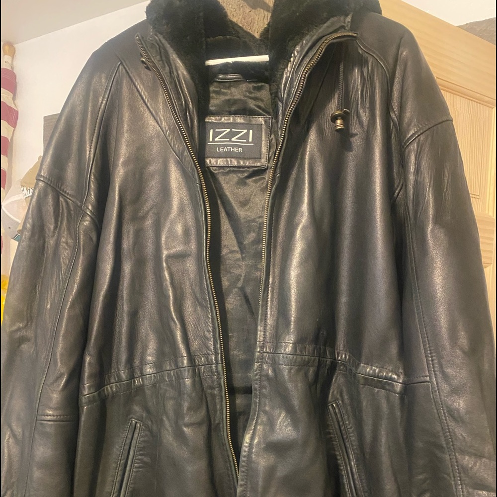 Ladies XL leather jacket